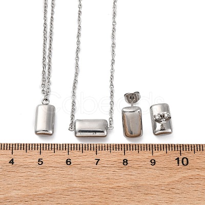 304 Stainless Steel Sets SJEW-C004-18P-1