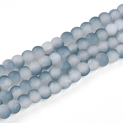 Crackle Glass Beads Strands GLAA-N009-4mm-06-1