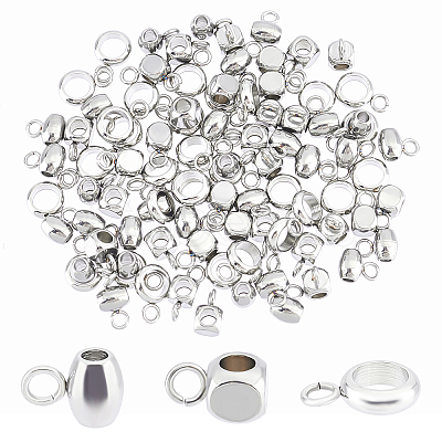 60Pcs 3 Style 304 Stainless Steel Tube Bails STAS-DC0008-23-1