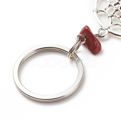 Natural Red Jasper Keychain KEYC-JKC00346-01-1