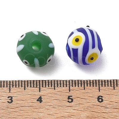 Imitation Nepali-style Handmade Lampwork Beads LA-CBAD538-01-1