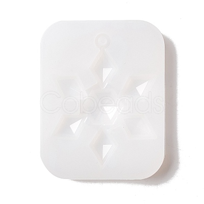 Christmas Theme DIY Snowflake Pendant Silicone Molds DIY-F114-27-1