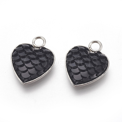 304 Stainless Steel Pendants STAS-F184-B11-1