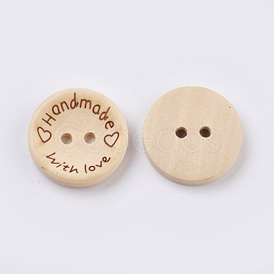 Wooden Buttons BUTT-K007-08C-1