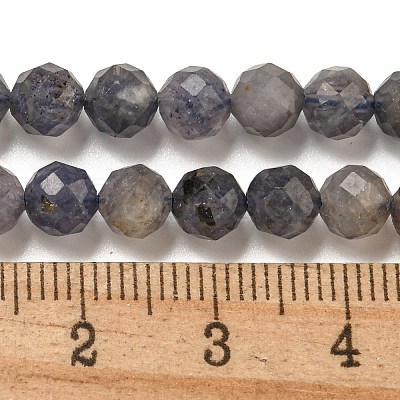 Natural Iolite Beads Strands G-J400-E05-02A-1