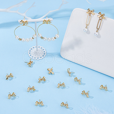 Brass Stud Earring Findings & Open Jump Rings KK-HS0001-79-1