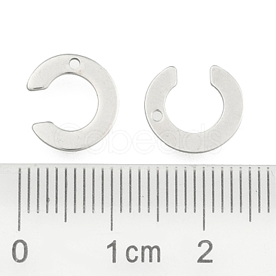 Tarnish Resistant 304 Stainless Steel Letter Charms STAS-O072-C-1