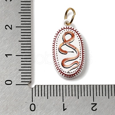 Printing 304 Stainless Steel Pendants STAS-K304-09B-G-1