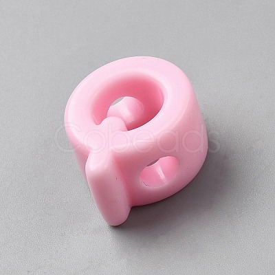 Acrylic European Beads OACR-WH0050-09Q-1