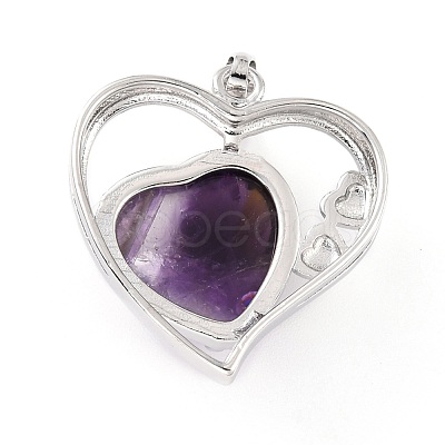 Natural Amethyst Pendants G-C236-01B-P-RS-1