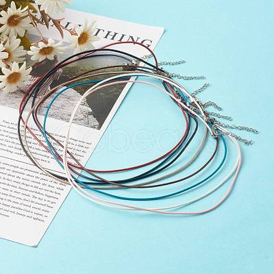 Cowhide Leather Choker Necklaces NJEW-JN03598-02-1