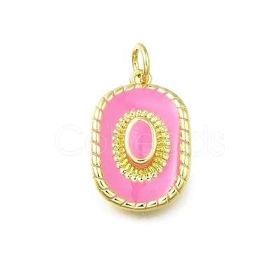 Brass Enamel Pendants KK-K400-20G-02-1