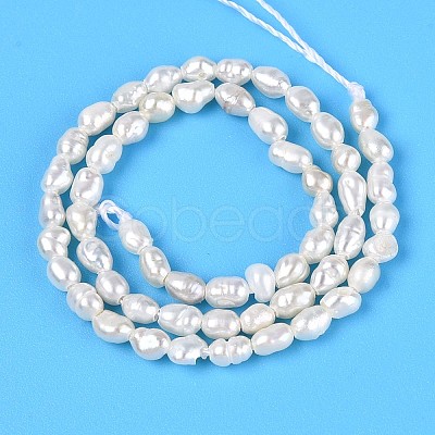 Natural Cultured Freshwater Pearl Beads Strands PEAR-T006-08-1
