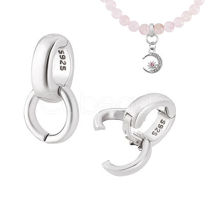 2Pcs 925 Sterling Silver Twister Clasps FIND-PH0026-17A-P-1