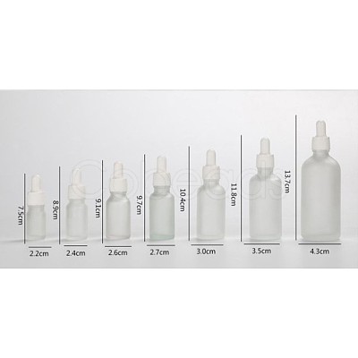 30ml Glass Teardrop Bottles LS-MRMJ-WH0059-40A-1