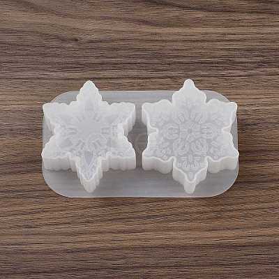 Christmas Theme DIY Snowflake Shape Silicone Candle Molds SIMO-P010-B02-1