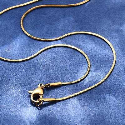 304 Stainless Steel Snake Chain Necklaces X-NJEW-F112-31-1