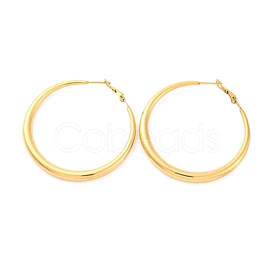 304 Stainless Steel Hoop Earrings X-EJEW-Z093-01G-01-1