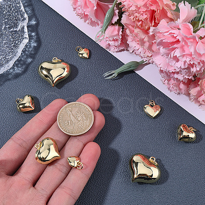 10Pcs 5 Styles Brass Pendants KK-BBC0024-85-1