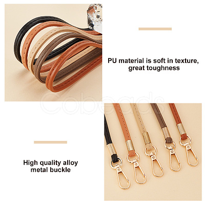 5Pcs 5 Colors PU Leather Bag Straps FIND-PH0017-60-1