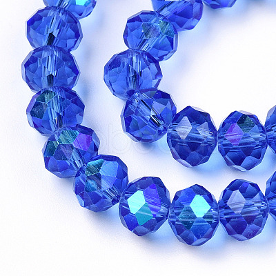 Electroplate Glass Beads Strands EGLA-A044-T3mm-L31-1