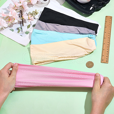 6Pcs 6 Colors Cloth Wide Headband for Sports AJEW-CN0005-07B-1