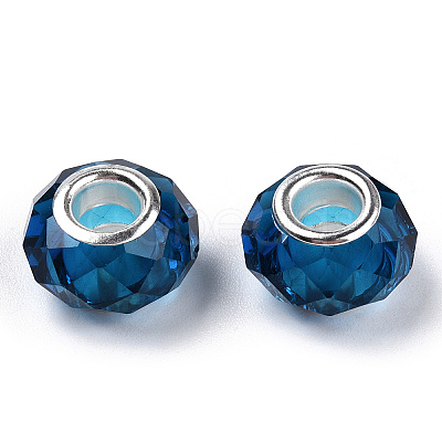 Handmade Glass European Beads GPDL25Y-77-1