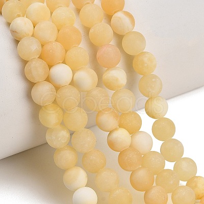 Natural Yellow Calcite Beads Strands GG-CBAA3AB-03-6mm-1