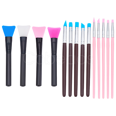 22Pcs Silicone Face Mask Brush Applicator AJEW-PH0006-070-1