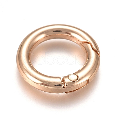 Alloy Spring Gate Ring PALLOY-WH0066-19A-1