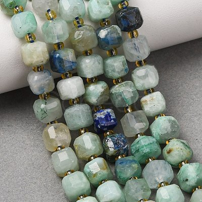 Natural Chrysocolla and Lapis Lazuli Beads Strands GG-CBAC972-A10-01-1