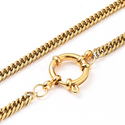 304 Stainless Steel Diamond Cut Chunky Curb Chains NJEW-JN03213-01-1