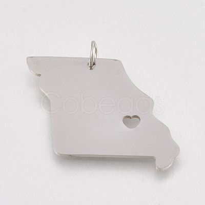 Non-Tarnish 201 Stainless Steel Pendants X-STAS-T038-89-1