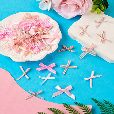 Handmade Polyester Bowknots Ornament Accessories AJEW-TAC0014-11A-1