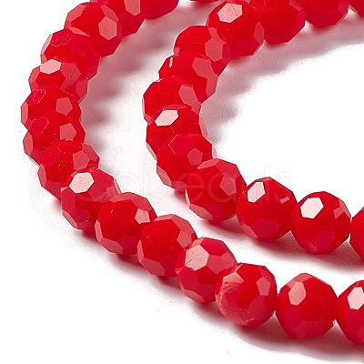Faceted(32 Facets) Glass Beads Strands EGLA-J042-35B-05-1
