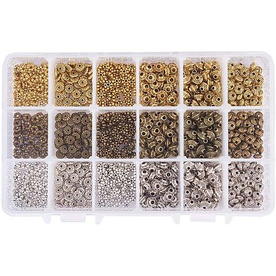 Zinc Alloy Spacer Beads PALLOY-PH0012-28-1