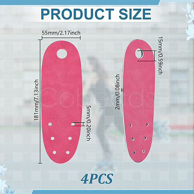 Suede Flat Toe Guard Protectors LS-AJEW-WH0270-860B-05-1