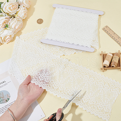 1 Roll 10% Spandex & 90% Nylon Lace Ribbon OCOR-OC0001-96C-1