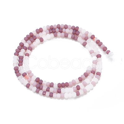 Faceted Glass Beads Strands GLAA-F106-B-F09-1