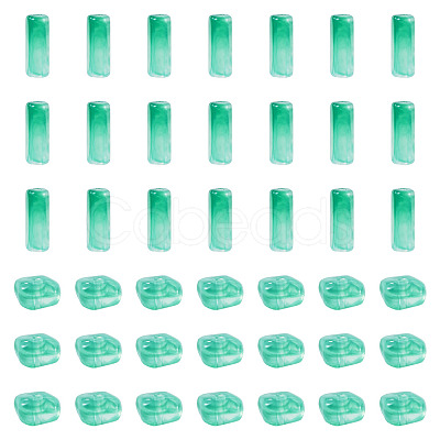 90Pcs 2 Styles Opaque Acrylic Imitation Gemstone Beads OACR-TA0005-14C-1