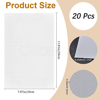 Plastic Mesh Canvas Sheets AJEW-CP0008-79B-1