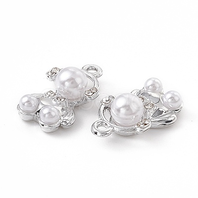 ABS Plastic Imitation Pearl Pendants PALLOY-K259-06P-1