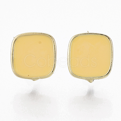 Alloy Enamel Stud Earring Findings PALLOY-N154-19E-1