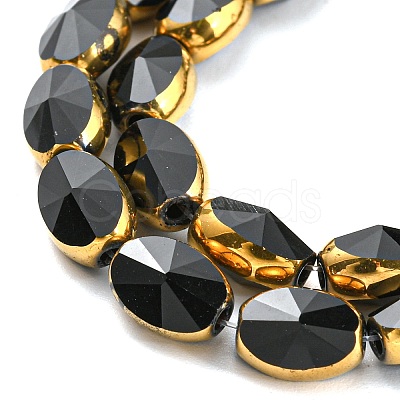 Electroplate Glass Beads Strands EGLA-G037-03A-HP07-1