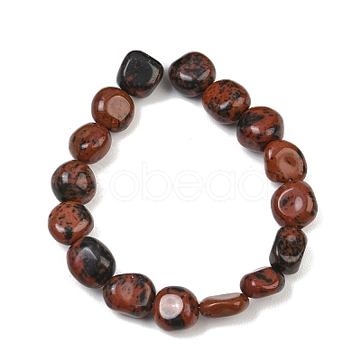 Natural Mahogany Obsidian Beads Strands GG-CBA787B-A19-1