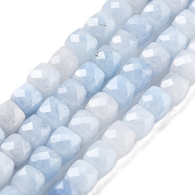 Natural Quartz Imitation Aquamarine Beads Strands G-C179-B04-01-1