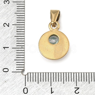 304 Stainless Steel Rhinestone Pendants STAS-A140-05B-G-1