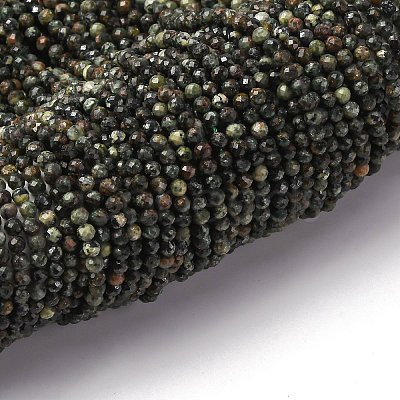 Natural Seraphinite Beads Strands G-RM2025-A42-3mm-1
