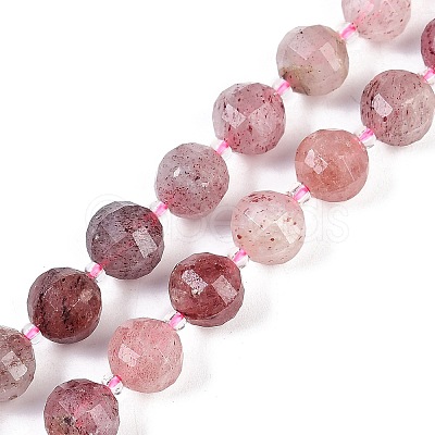 Natural Strawberry Quartz Beads Strands G-G182-B12-05-1