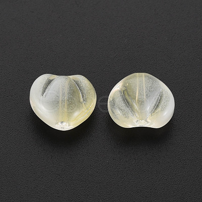 Two Tone Transparent Spray Painted Glass Beads GLAA-T022-24-C05-1